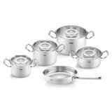 Fissler® Original-Profi Collection® Stainless Steel 9-Piece Cookware Set with Glass Lids