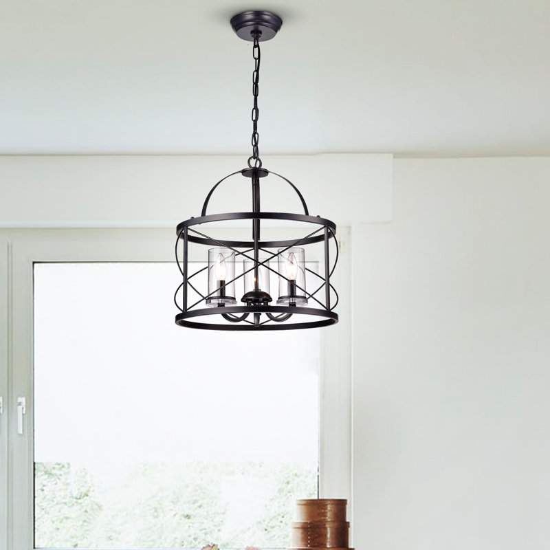 Lustre rectangulaire à 3 lumières Benji