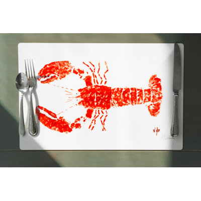 Napperon rouge homard | Inspiré par l'océan