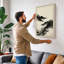 Mountains in Mist Japandi - Wrapped Canvas-1604855366-1604855353