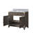 Single Bath Vanity with Marble Top-2076405759
