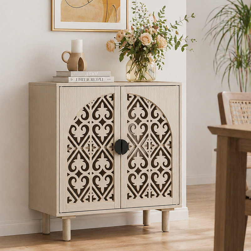 Armoire de rangement 29,84 po, Blanc