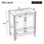 Meuble-lavabo 30 po avec lavabo en céramique Farmhouse-1471940035
