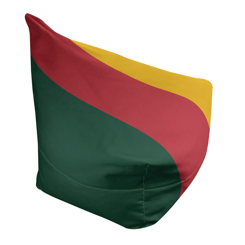 Sac de pois classique, H 30 po x l 27 po x P 27 po, Vert forêt / rouge Iron Range / récolte dorée