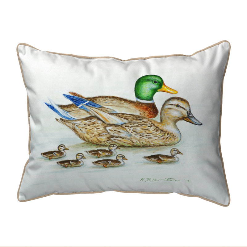 Coussin décoratif intérieur/extérieur mallard family