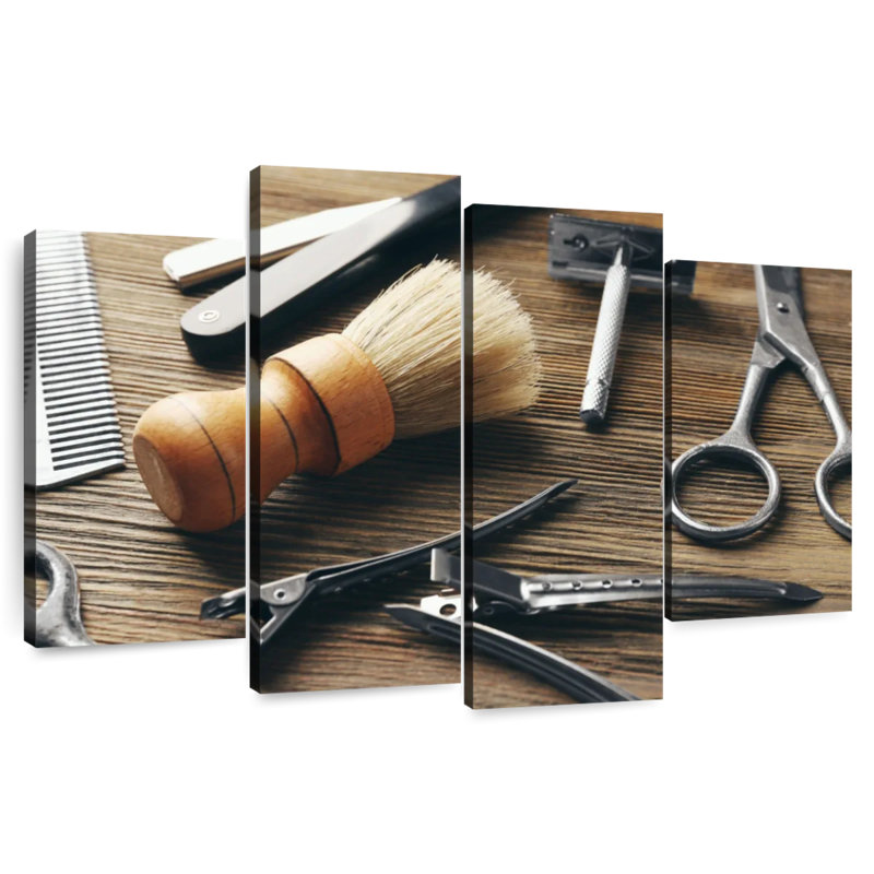 Shuttleworth Barber Tools, 27'' H x 43'' W