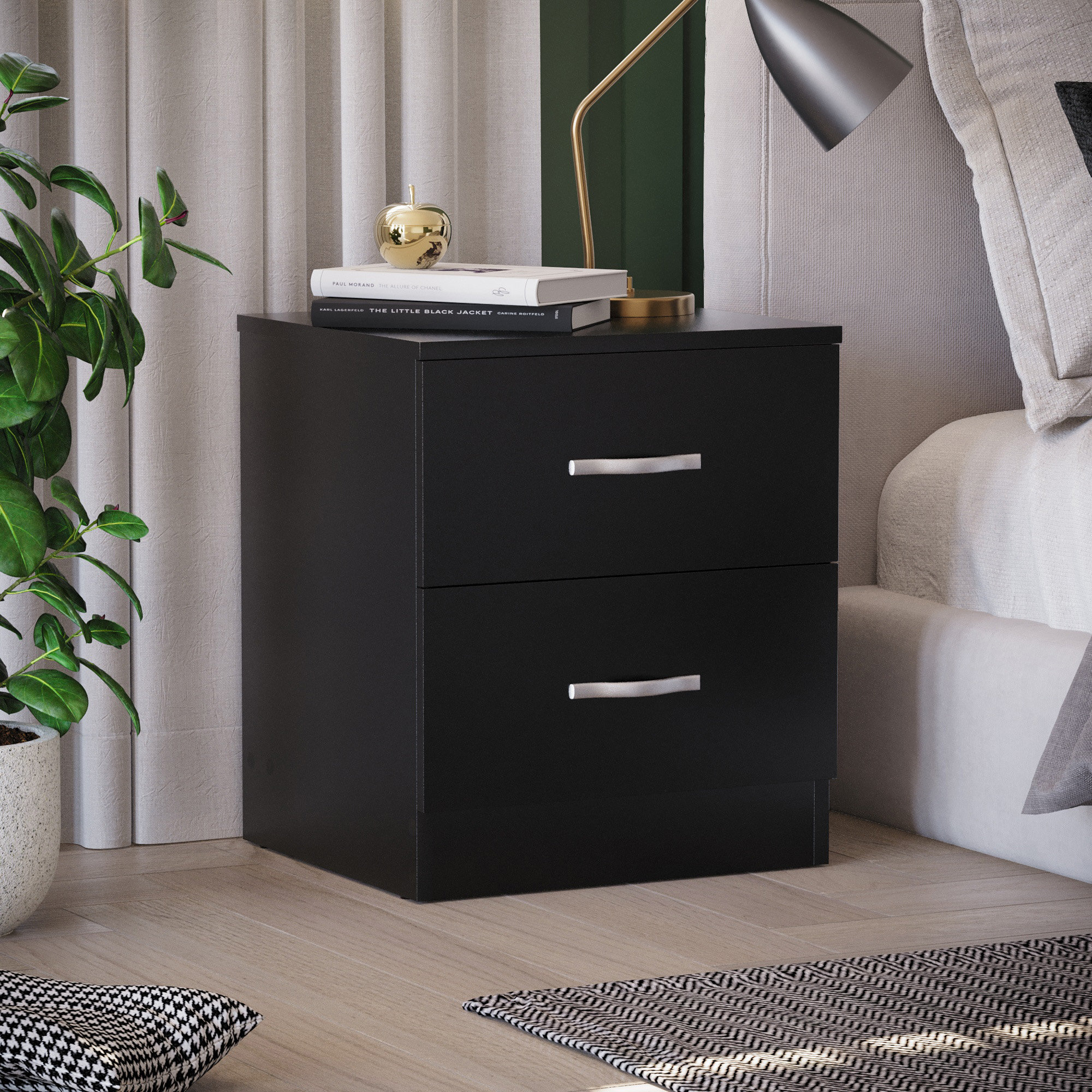 Hashtag Home Maybery Drawer Bedside Table, Bedroom Storage