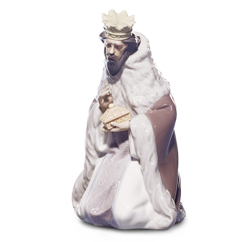 Gaspar Figurine, Pink/Cream