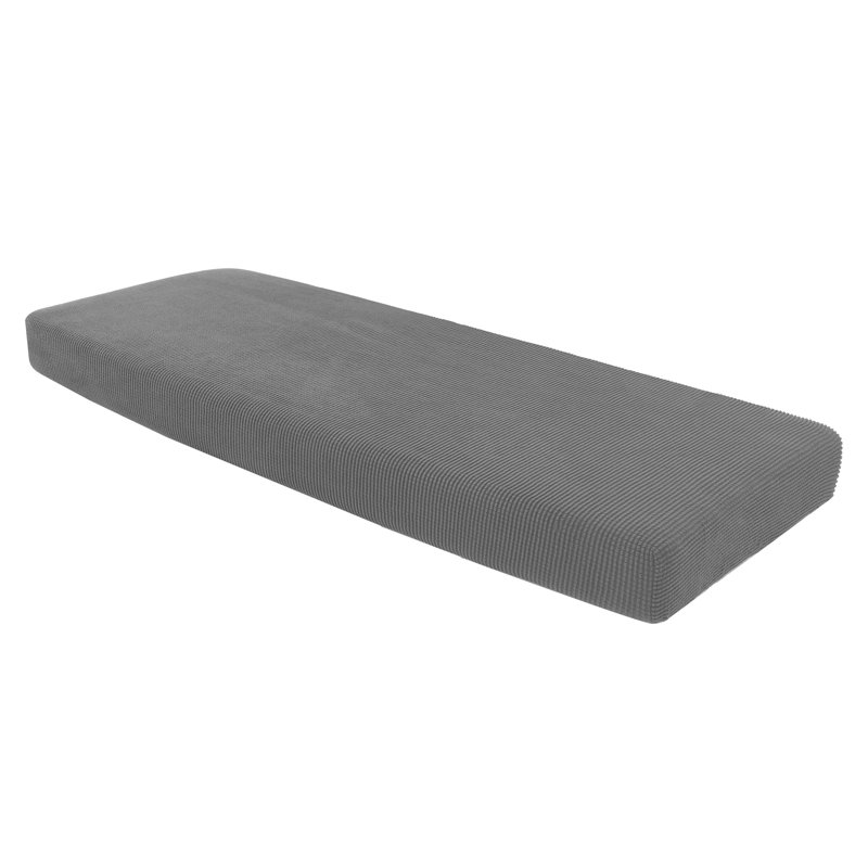 Housse pour canapé à coussins carrés / rectangulaires Dlerfeut, Gris clair, 9" H x 50" W x 27.5" D
