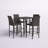 Anquette 5 Piece Bar Height Dining Set
