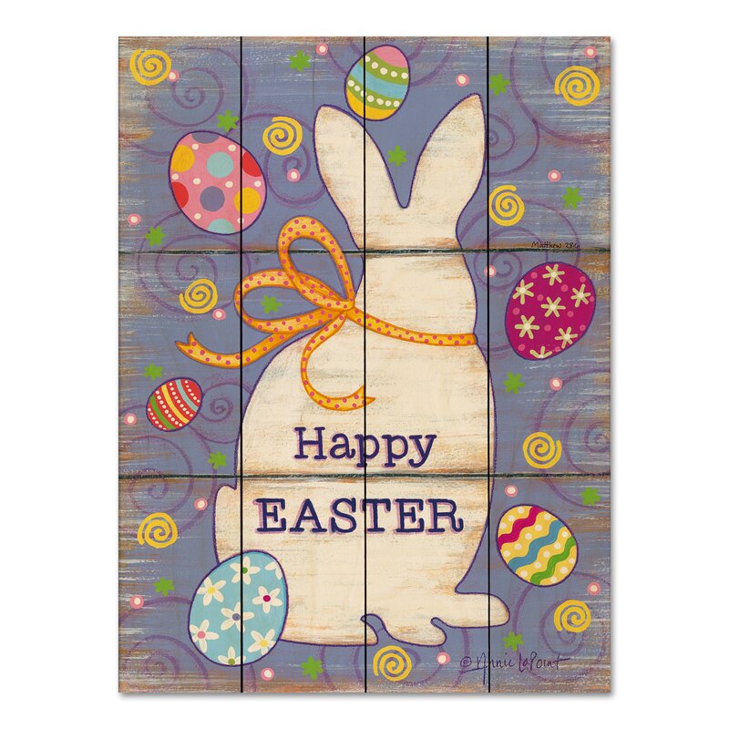 Easter wall sign - Easter Bunny & Easter Eggs Pallet