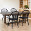 Chaises de salle à manger en bois massif avec accoudoirs de 24 po de large Hughes Hughes-107417474