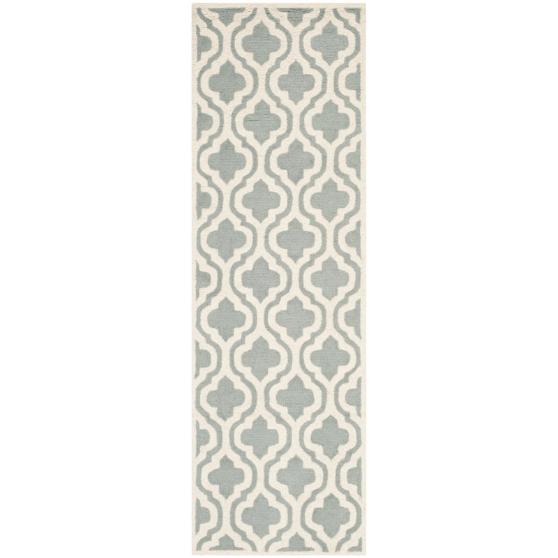 Tapis en laine touffeté à la main Cannen, Tapis de couloir 2 pi 6 po x 8 pi