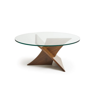 Planes Glass Top Single Coffee Table