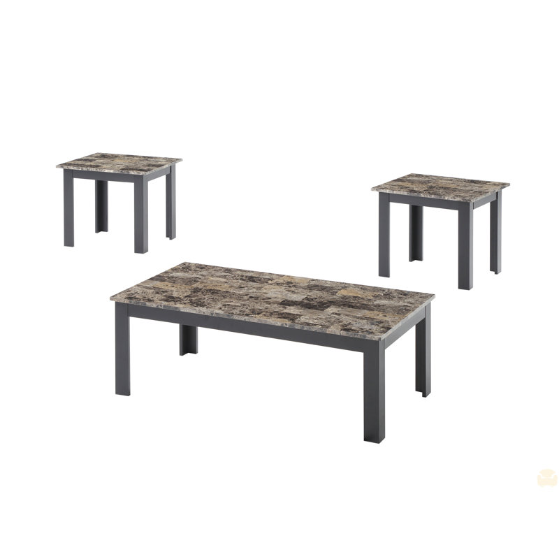 Ensemble de table basse rectangulaire 3 pièces