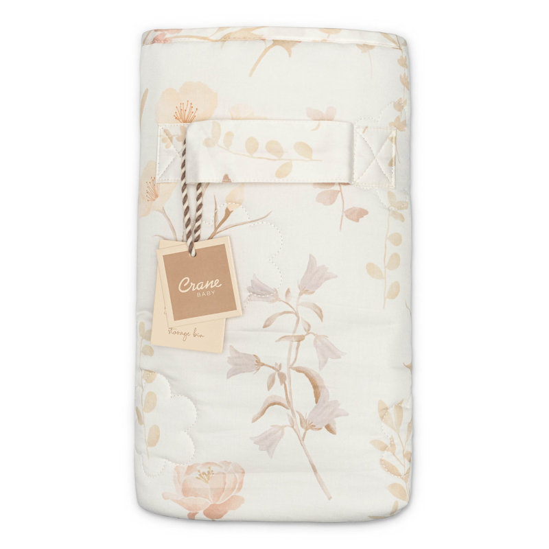 Violet Quilted Nursery Storage Bin