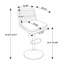 Tabourets de bar pivotants à 360 ° (ensemble de 2)-2018368208