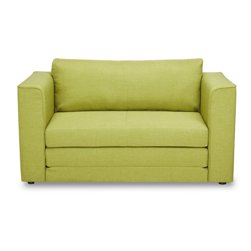 Cedarpoint Upholstered 53'' Sleeper Sofa, Lemon Green
