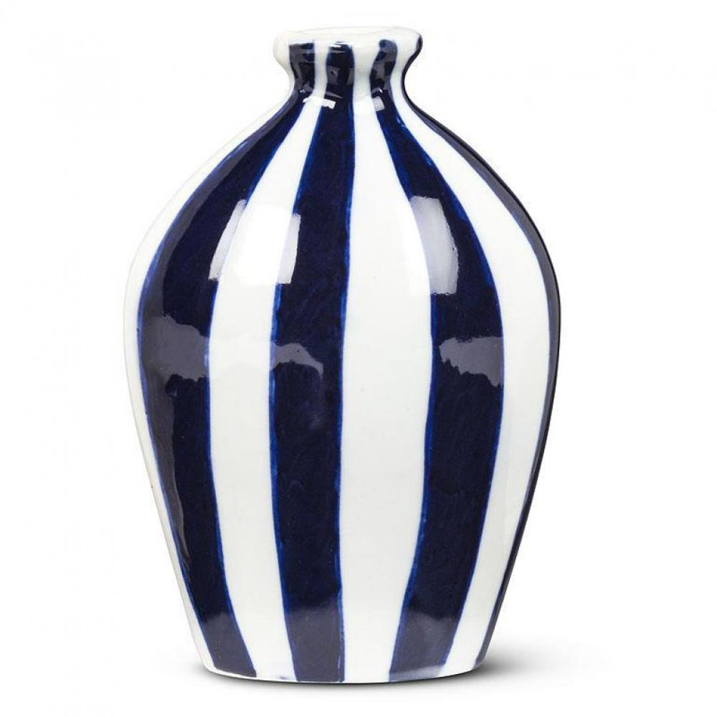 Helgrid Porcelain Table Vase, 5.50" H x 3.50" W x 1.50" D