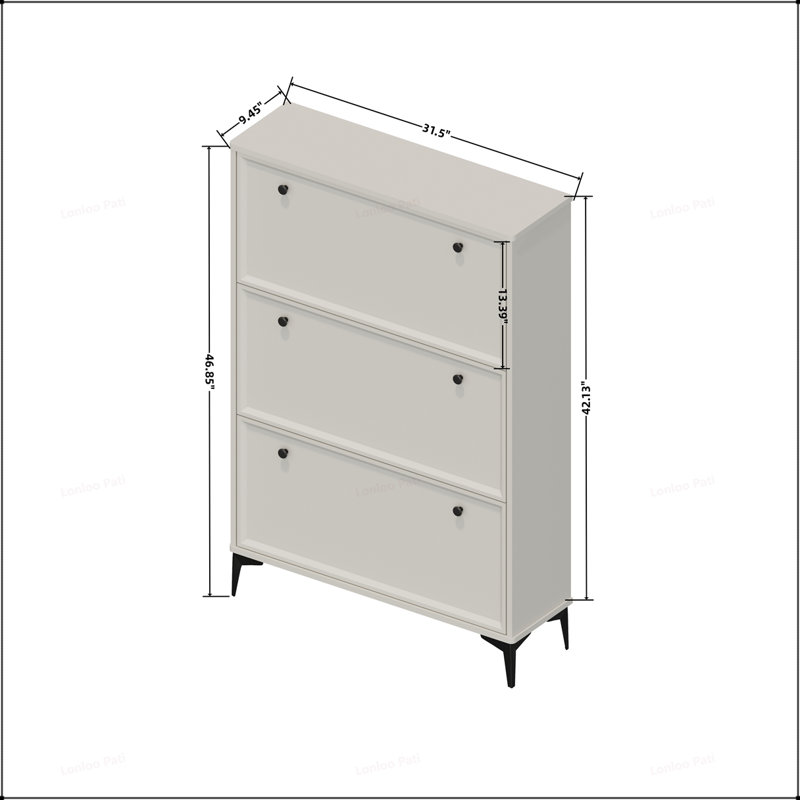Armoire à chaussures élégante et fonctionnelle avec plusieurs tiroirs pour un rangement organisé et une décoration moderne