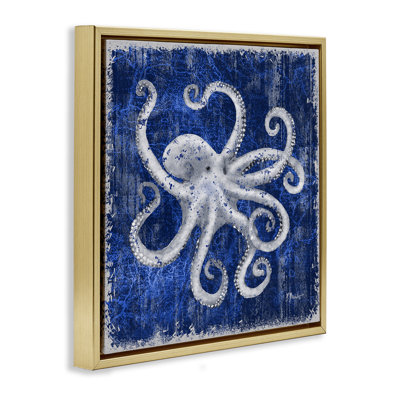  «Rustic Indigo Octopus Floater» par Paul Brent