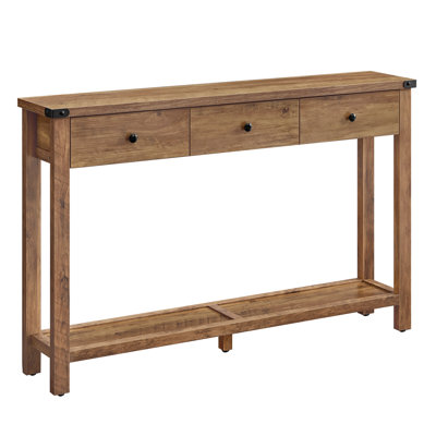 Sahai Console Table with 3 Drawers
