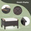 Repose-pieds d'extérieur avec coussin Alfeus
