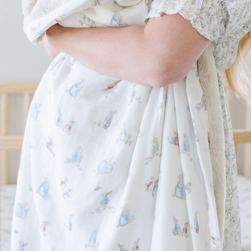 Peter Rabbit Muslin/Lush Blanket