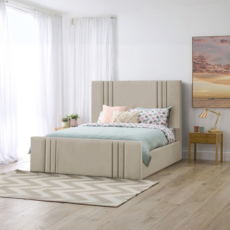 Mishayla Storage Bed, 135 x 190 cm, Coffee
