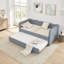 Lit de jour simple, canapé-lit convertible 3 en 1 avec couchette gigogne Gingham-795283557