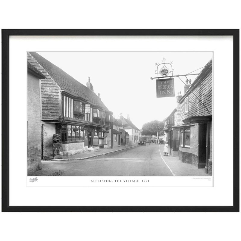 Alfriston, The Village 1921 by Francis Frith - Single Picture Frame Print, 40cm H x 50cm W x 2.3cm D