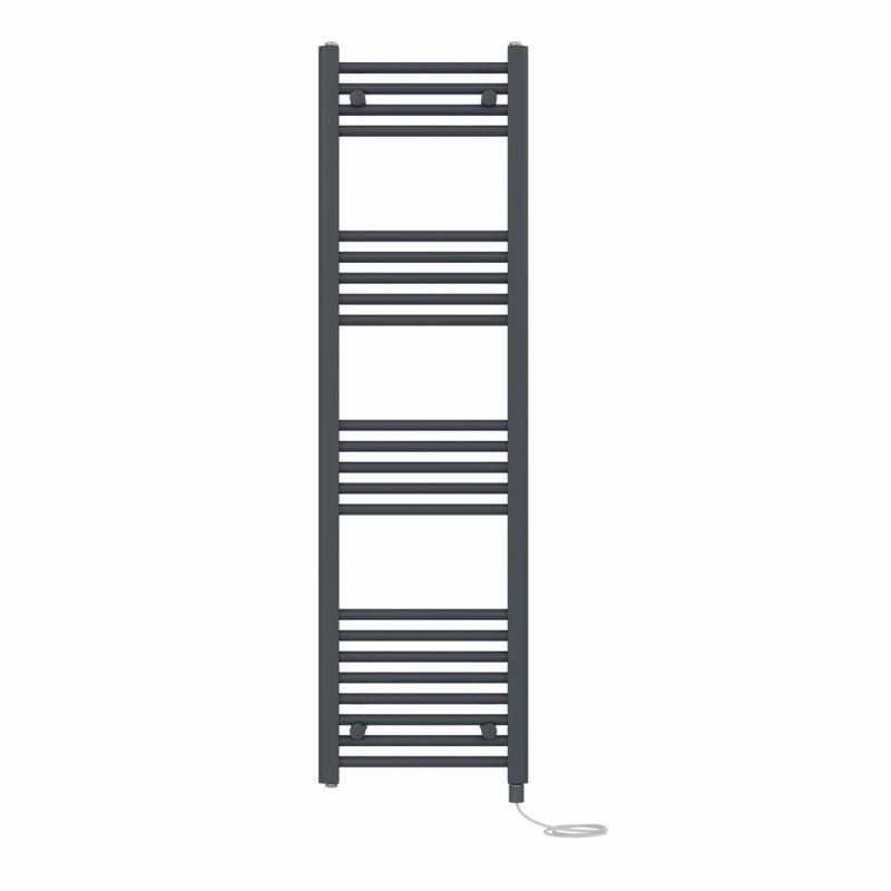 Straight Towel Rail Heated Towel Rails, 140 cm H x 40 cm W x 3 cm D, Anthracite