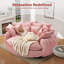Canapé-lit de 81 po surdimensionné 81 po avec revêtement en chenille et 14 coussins-705224872