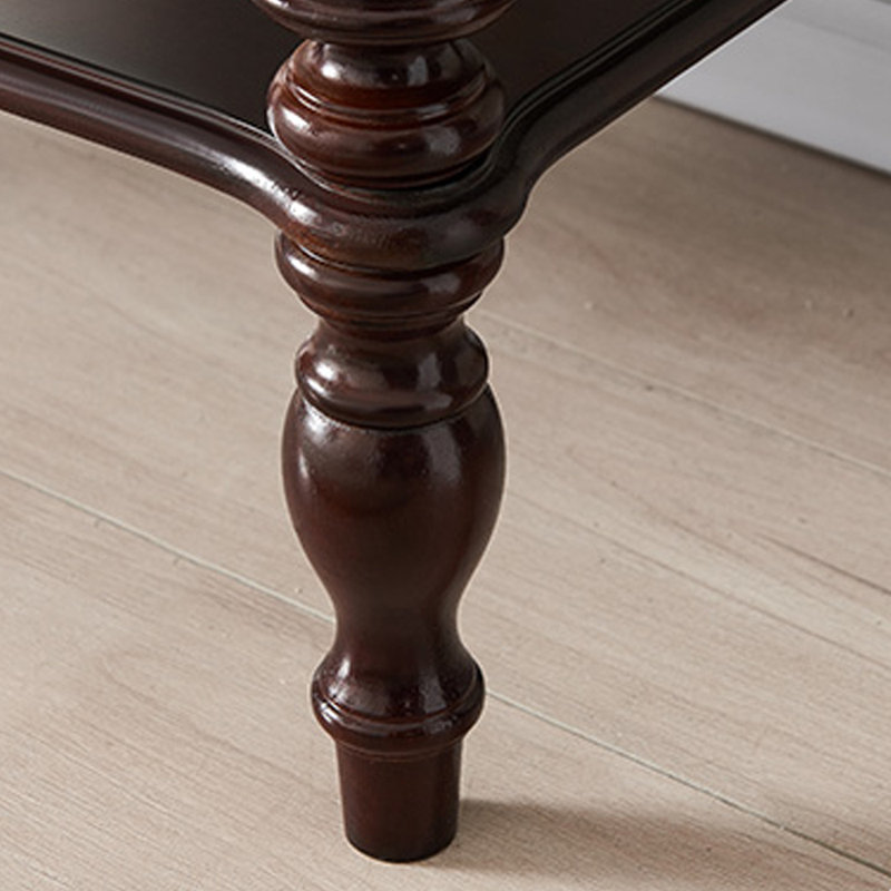 Sison, H 31,9 po x l 31,5 po x P 15,7 po, Marron foncé