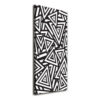 Triangles Background - Wrapped Canvas Print