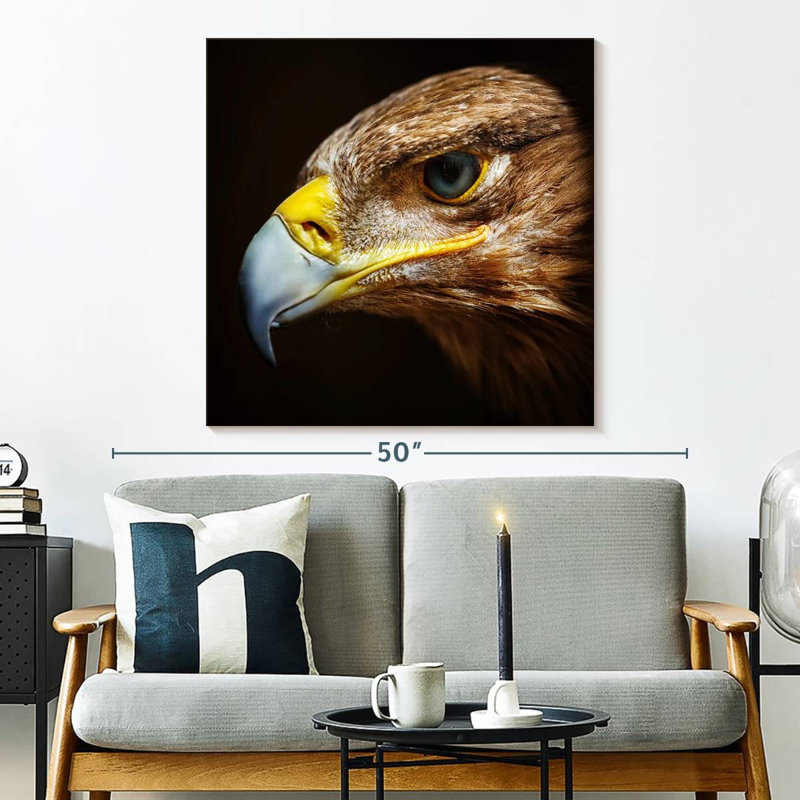 Crowle Eagle Face, 33" H x 33" W
