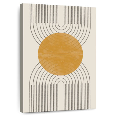 Avery Minimal Line Arch Gold Sun