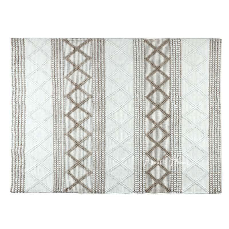Tuule Rectangle Geometric Hand Woven Indoor / Outdoor Area Rug, Rectangle 120cm x 170cm