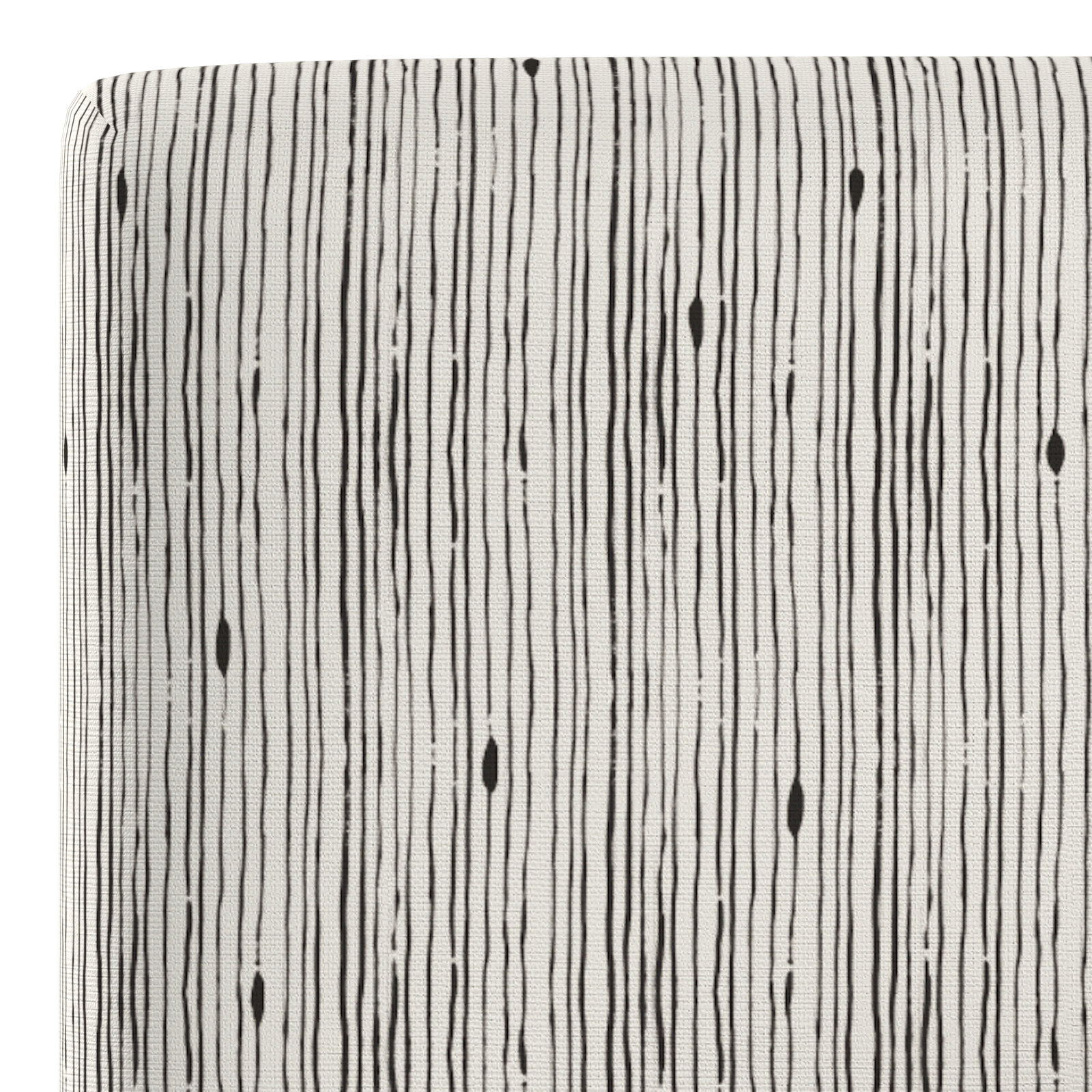 Eisley Upholstered Panel Headboard, Queen, Shibori Stripe Ink