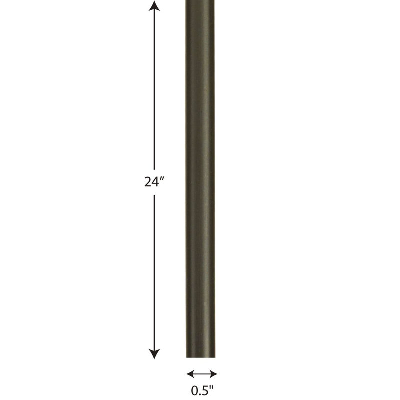 Antique Bronze 24" Metal Stem Extension Kit