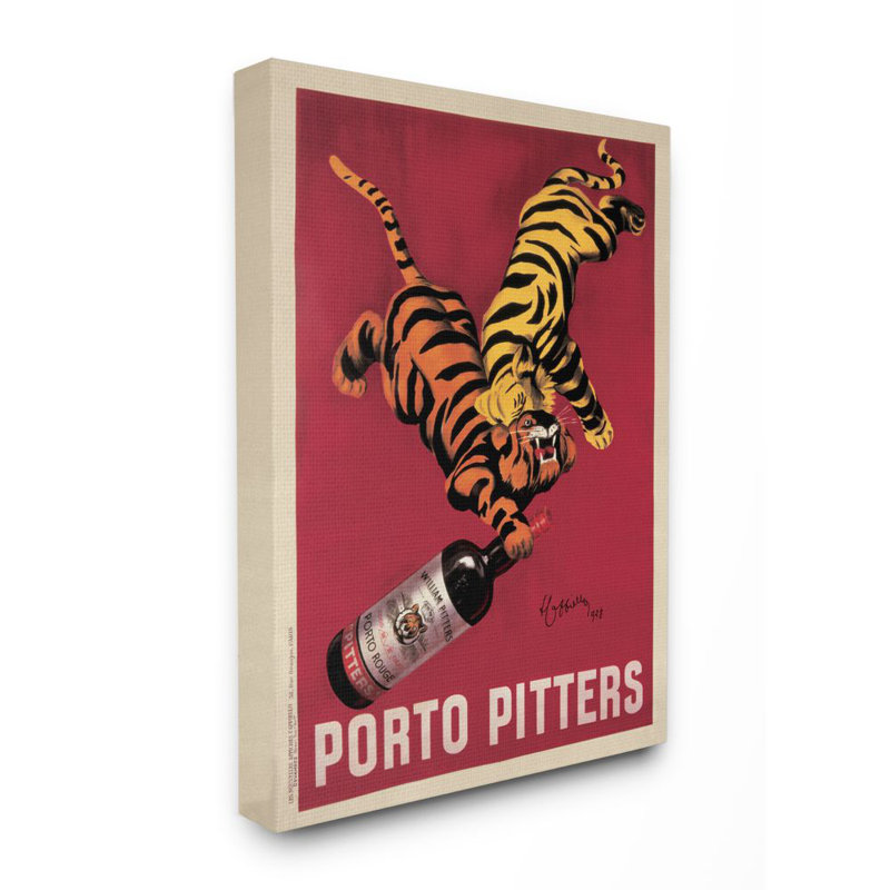 «Porto Pitter Vintage Poster Drink Design» par Marcello Dudovich, impression sur toile non encadrée, Toile tendue