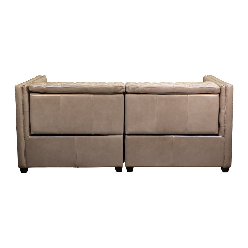Zen Power Sofa in Linden Chcoolate, McCann Mushroom 