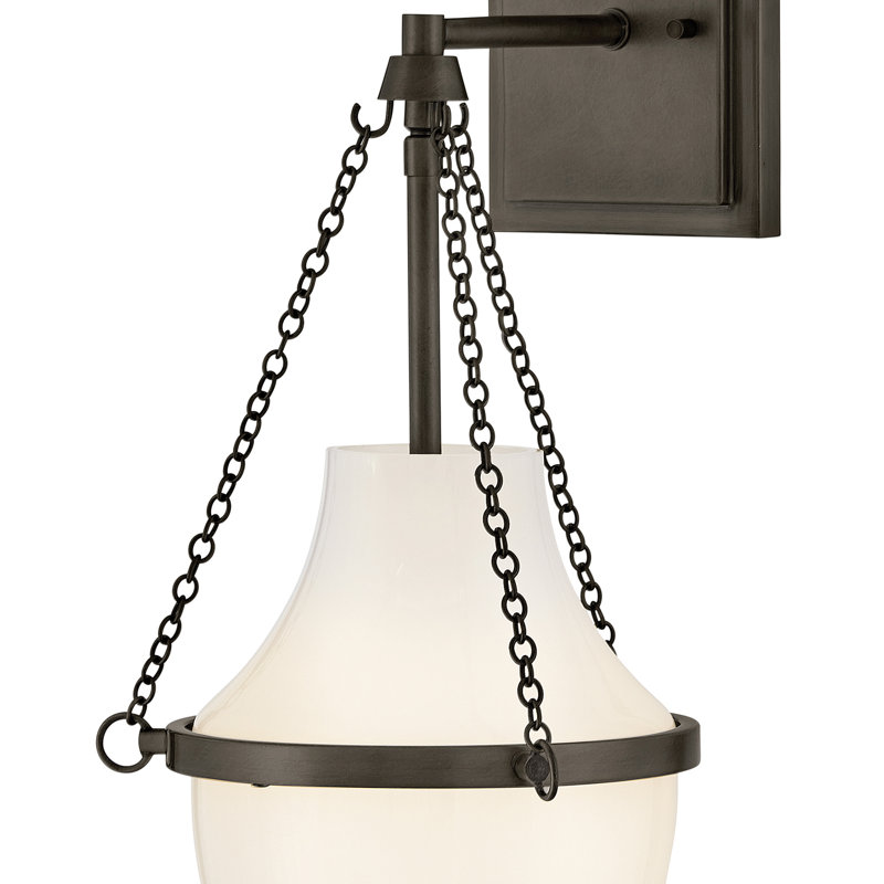 Hinkley Collins Medium Single Light Sconce, Black Oxide