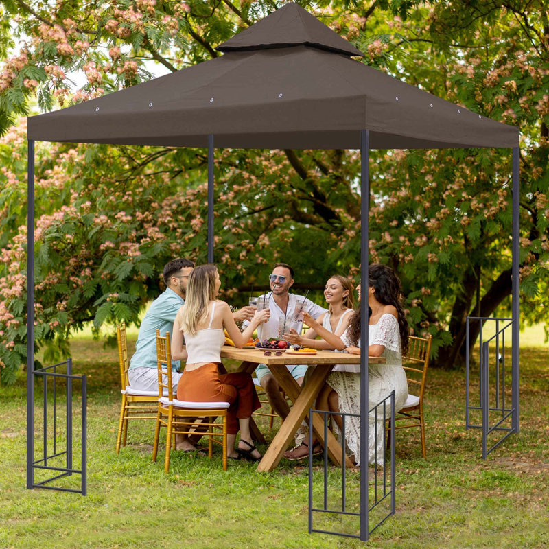 Couvercle de remplacement UV30 + pour abri de jardin à 2 niveaux 8 x 8 pi Yescom, Brun
