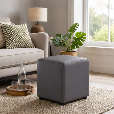 Faux Leather Cube Seating