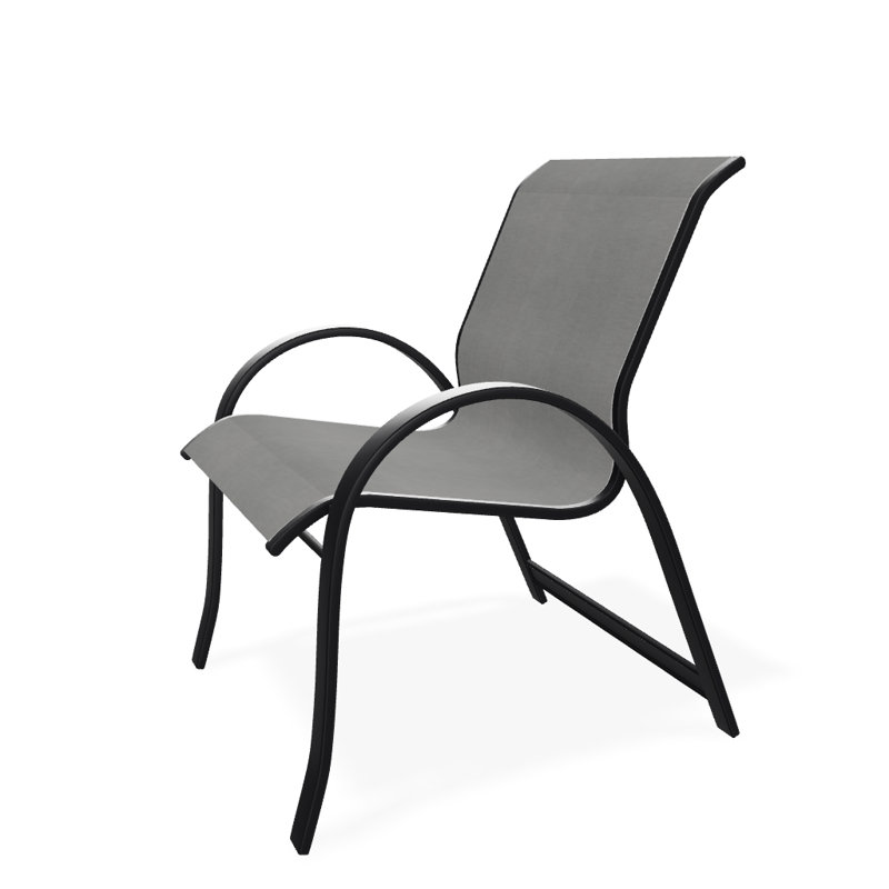 Aruba Outdoor Dining Armchair, Black
