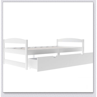 Lit plateforme simple avec deux tiroirs