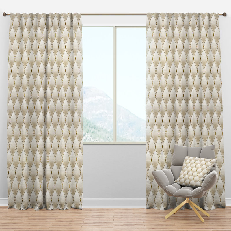 Rideau Mid-Century - Rideau simple avec passe-tringle, l 52 po x L 95 po