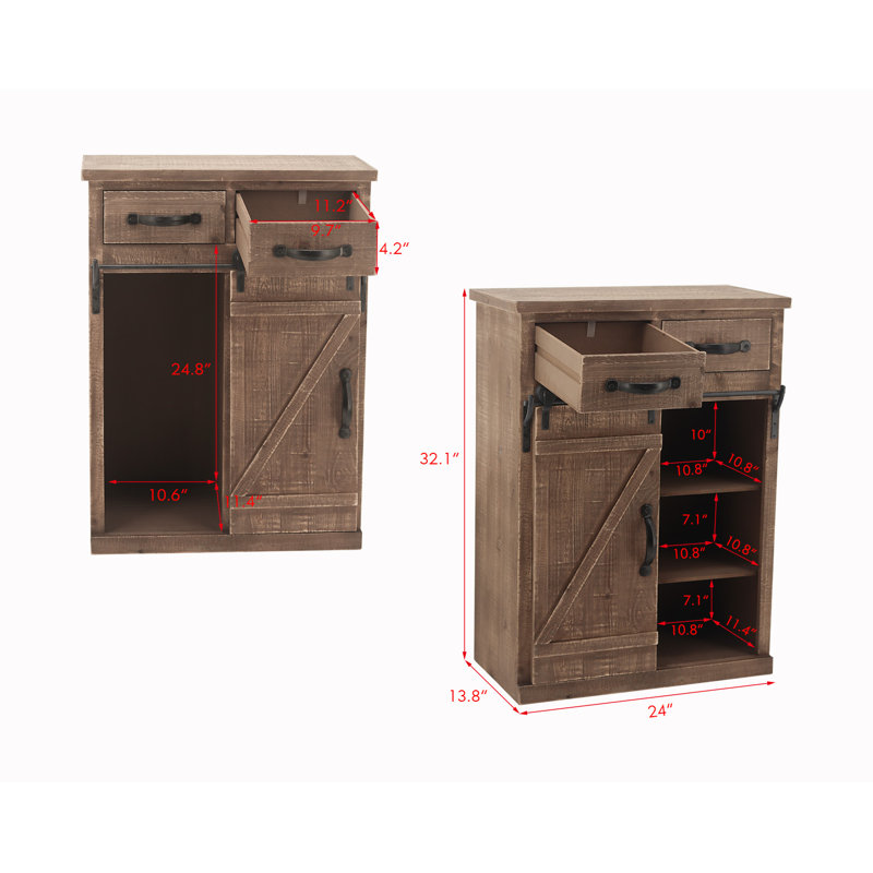 Akeyia Accent Cabinet, Rustic Brown