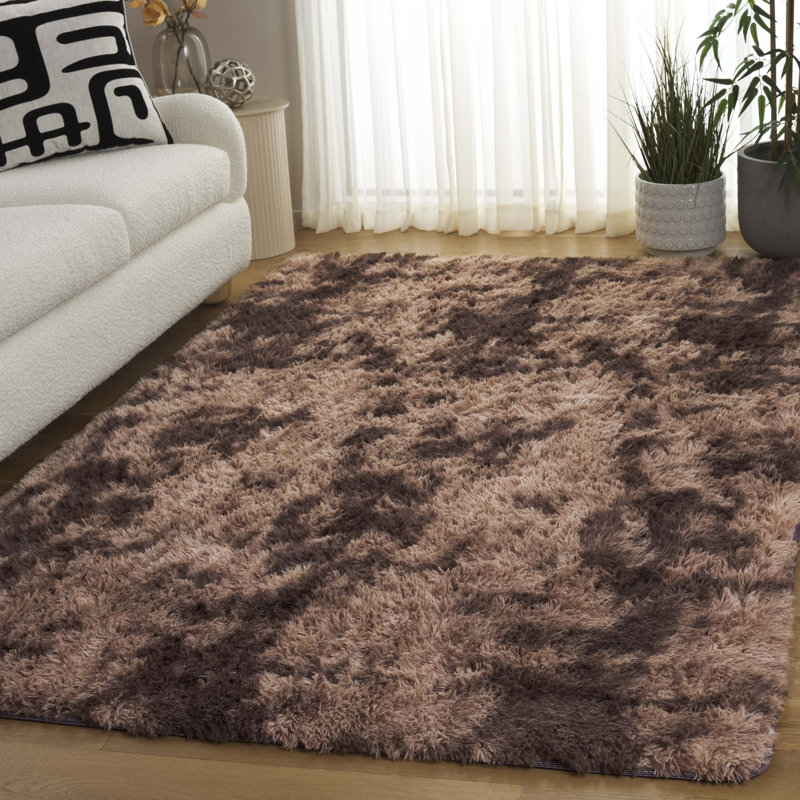 Zweig Shag Performance Abstract Rug, Rectangle 5' x 8'